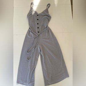 Audrey 3+1 Striped Sleeveless Jumpsuit Medium
